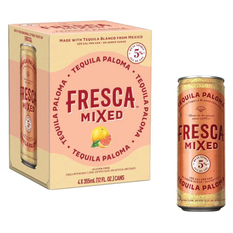 Fresca Mixed Tequila Paloma 4Pk Cans Harley's Liquor